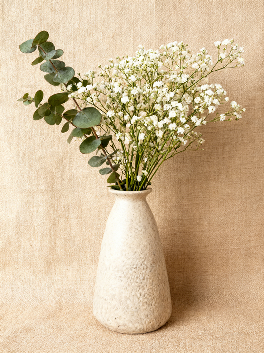 Vintage Textured Ceramic Decor Vase