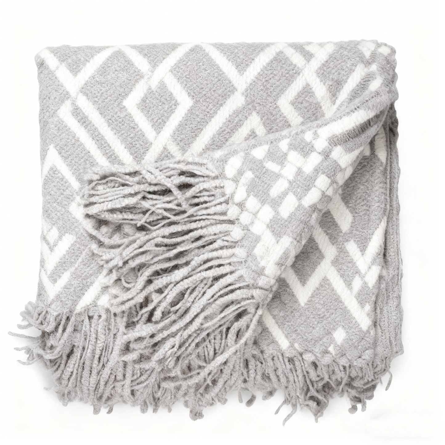 Handwoven Diamond Design Throw Blanket