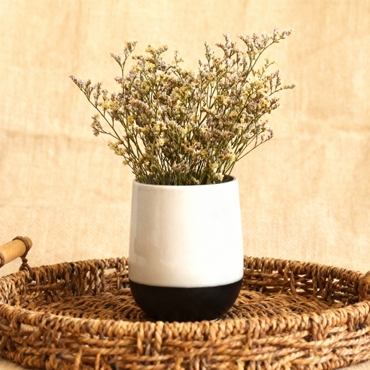 Minimalist Two Tone Deco Vase