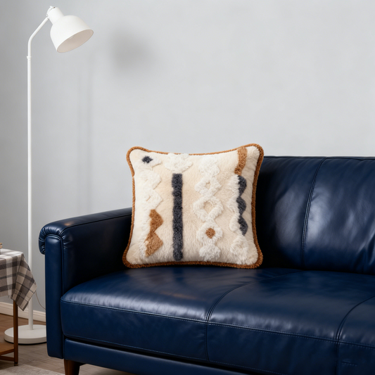 Bohemian Style Textured Cushion