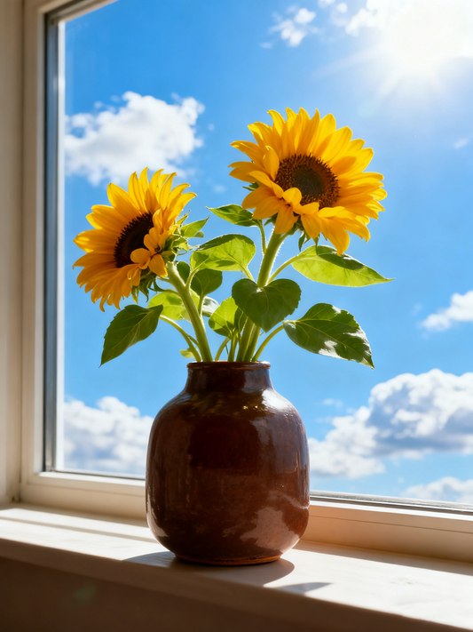 Glazed Rounded Ceramic Decor Vase