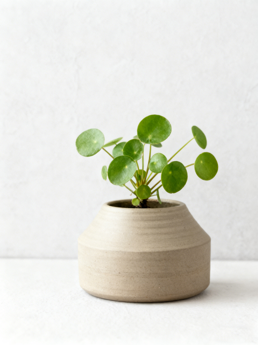 Textured Cone Shaped Ceramic Decor Pot