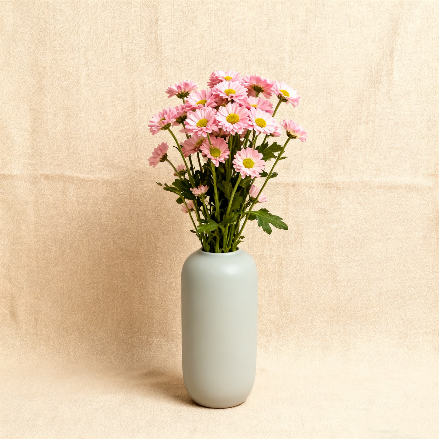 Sleek Cylindrical Ceramic Decor Vase