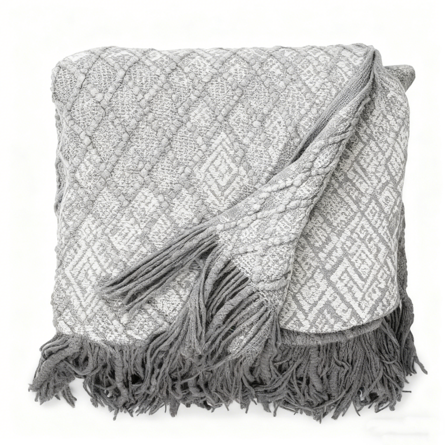 Cozy Diamond Pattern Throw Blanket