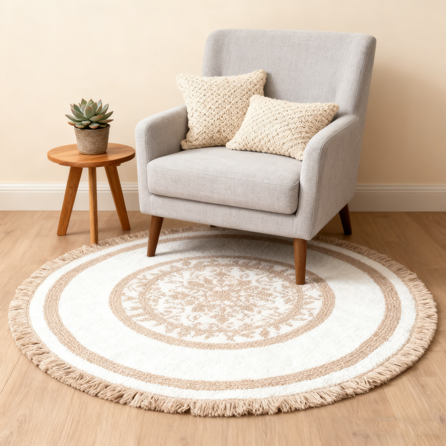 Two Tone Circular Rug